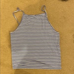 American Eagle striped halter top